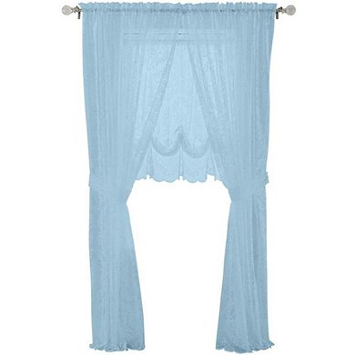 BrylaneHome Vintage Lace Rod-Pocket Panel