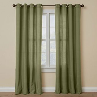 BrylaneHome Poly Cotton Canvas Grommet Panel