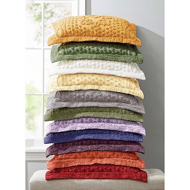 BrylaneHome 100% Cotton Georgia Chenille Shams