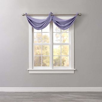 BrylaneHome BH Studio Room-Darkening Waterfall Grommet Valance