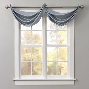 BrylaneHome BH Studio Room-Darkening Waterfall Grommet Valance
