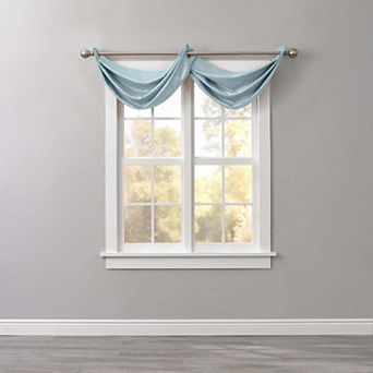 BrylaneHome BH Studio Room-Darkening Waterfall Grommet Valance