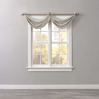 BrylaneHome BH Studio Room-Darkening Waterfall Grommet Valance