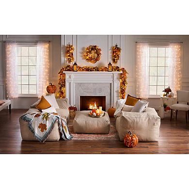 BrylaneHome Pre-Lit Rod-Pocket Curtain Panel