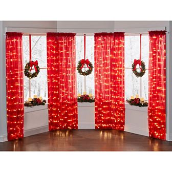Brylanehome Pre-lit Rod-pocket Curtain Panel