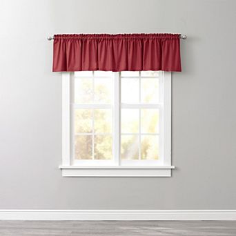 Brylanehome Poly Cotton Canvas Rod-pocket Valance