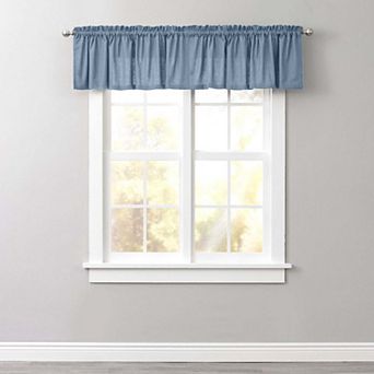 Brylanehome Poly Cotton Canvas Rod-pocket Valance