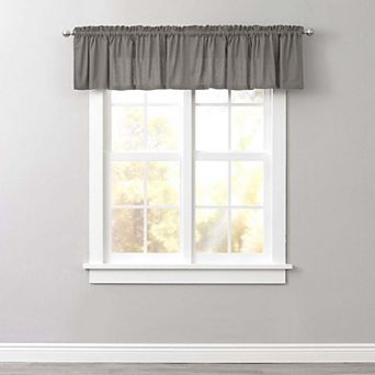 Brylanehome Poly Cotton Canvas Rod-pocket Valance