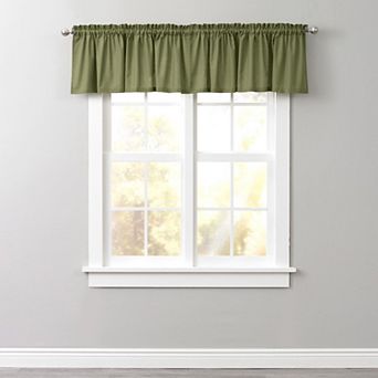 Brylanehome Poly Cotton Canvas Rod-pocket Valance