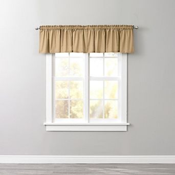 Brylanehome Poly Cotton Canvas Rod-pocket Valance