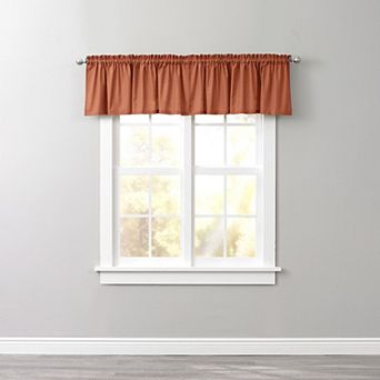 Brylanehome Poly Cotton Canvas Rod-pocket Valance