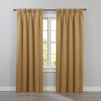 BrylaneHome BH Studio Room-Darkening Pinch Pleat Panel