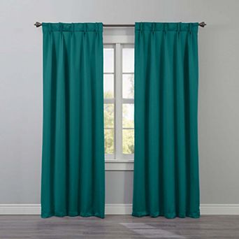 BrylaneHome BH Studio Room-Darkening Pinch Pleat Panel