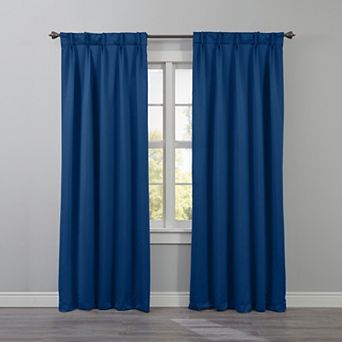 BrylaneHome BH Studio Room-Darkening Pinch Pleat Panel