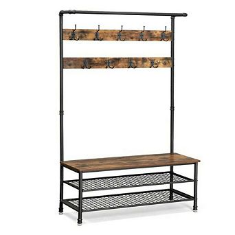 Pipe Style Hall Tree