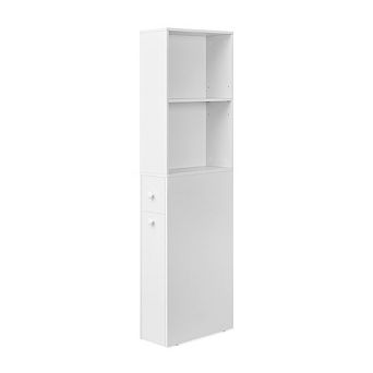 Freestanding Cabinet With Storage Drawers And Adjustable Shelf