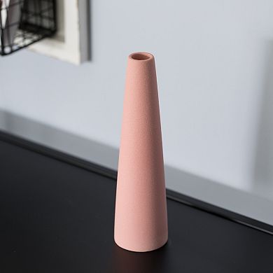 Contemporary Ceramic Table Vase Modern Pastel Colored Flower Holder