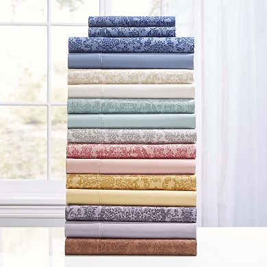 Brylanehome Printed Damask 6 Piece Sheet Set