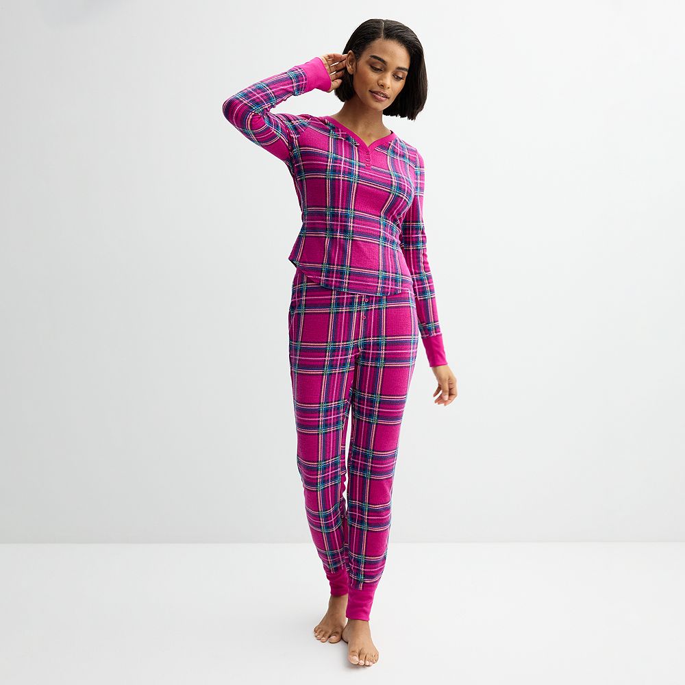 Women's Sonoma Goods For Life® 2-pc. Thermal Pajama Top & Pajama