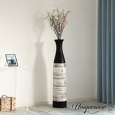 Handcrafted Waterproof Ceramic Floor Vase, Perfect for Tall Floral Arrangements