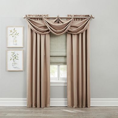 Brylanehome Bh Studio Room-darkening Waterfall Grommet Valance