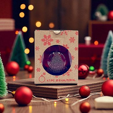 Discover Europe Made in Spain Recycled Glass Red Tree Ball Ornament