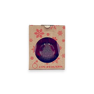Discover Europe Made in Spain Recycled Glass Red Tree Ball Ornament
