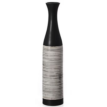 Handcrafted Waterproof Ceramic Floor Vase, for Tall Floral Arrangements