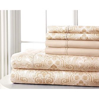 BrylaneHome 6 pc Paisley Sheet Set