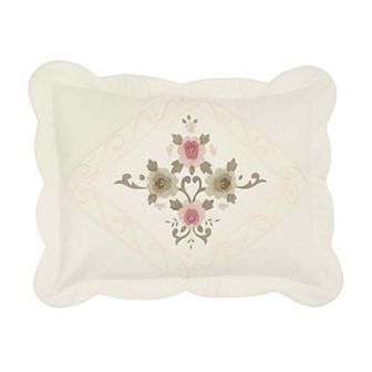 BrylaneHome Ava Embroidered Cotton Sham
