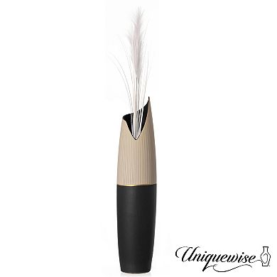 Floor Vase - Handcrafted, Waterproof Vase for Tall Floral Arrangements, Unique Shaped Flower Holder