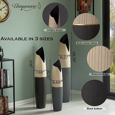 Floor Vase - Handcrafted, Waterproof Vase for Tall Floral Arrangements, Unique Shaped Flower Holder