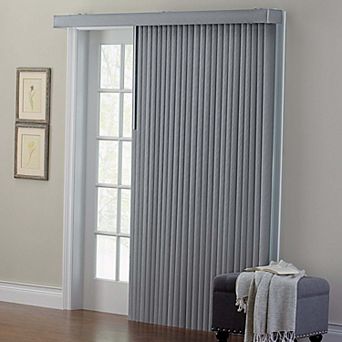 Brylanehome Embossed Vertical Privacy Slat Blinds
