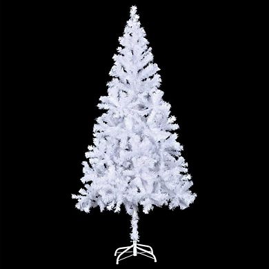 Artificial Christmas Tree With Steel Stand, Easy To Assemble, Ideal Snowy Holiday Centerpiece