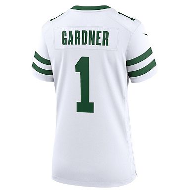Women's Nike Ahmad Sauce Gardner Legacy White New York Jets Game Player Jersey