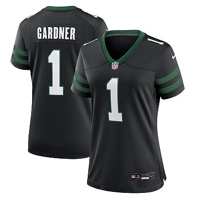 Women's Nike Ahmad Sauce Gardner Legacy Black New York Jets Alternate Game Jersey