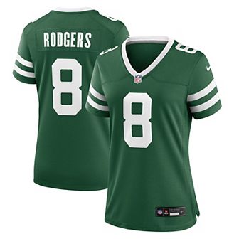 Women's Nike Aaron Rodgers Legacy Green New York Jets Game Jersey