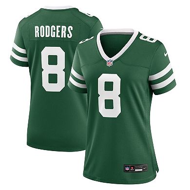 Women's Nike Aaron Rodgers Legacy Green New York Jets Game Jersey