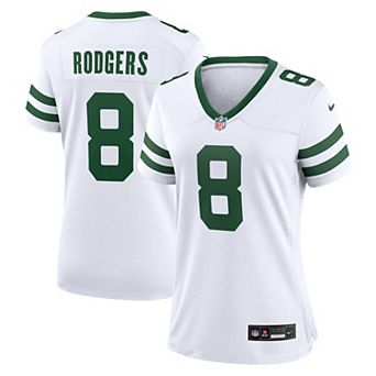 Women's Nike Aaron Rodgers Legacy White New York Jets Game Jersey