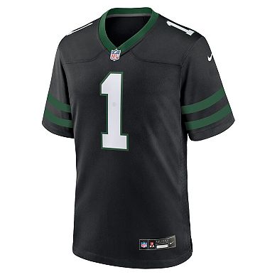 Men's Nike Ahmad Sauce Gardner Legacy Black New York Jets Alternate Game Jersey
