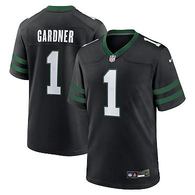 Men's Nike Ahmad Sauce Gardner Legacy Black New York Jets Alternate Game Jersey