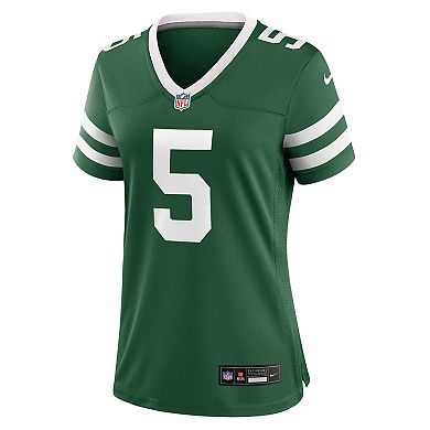 Women's Nike Garrett Wilson Legacy Green New York Jets Game Jersey