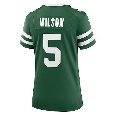 Women's Nike Garrett Wilson Legacy Green New York Jets Game Jersey