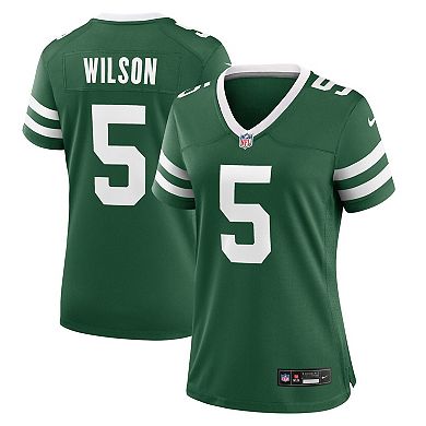 Women's Nike Garrett Wilson Legacy Green New York Jets Game Jersey