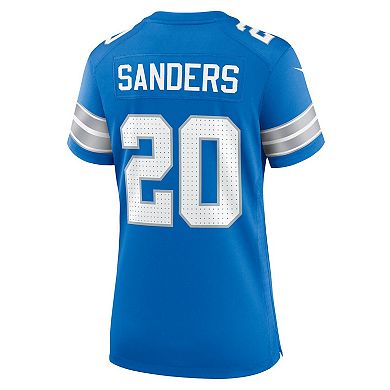 Women's Nike Barry Sanders Blue Detroit Lions Retired Player Game Jersey