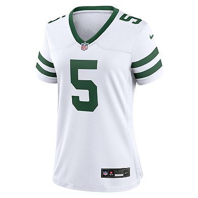 Women's Nike Garrett Wilson Legacy White New York Jets Game Jersey