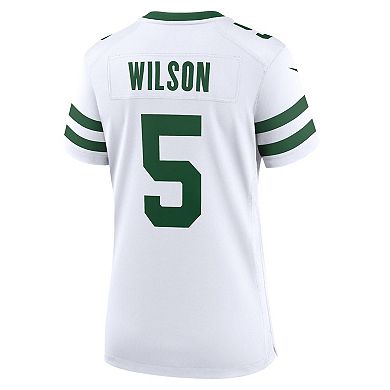 Women's Nike Garrett Wilson Legacy White New York Jets Game Jersey
