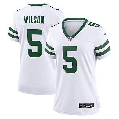 Women's Nike Garrett Wilson Legacy White New York Jets Game Jersey