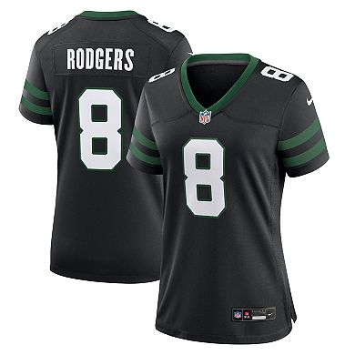 Women's Nike Aaron Rodgers Legacy Black New York Jets Alternate Game Jersey