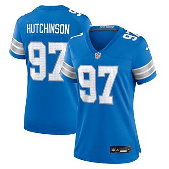 Women's Nike Aidan Hutchinson Blue Detroit Lions Game Jersey